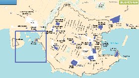 carte de Dubrovnik en anglais